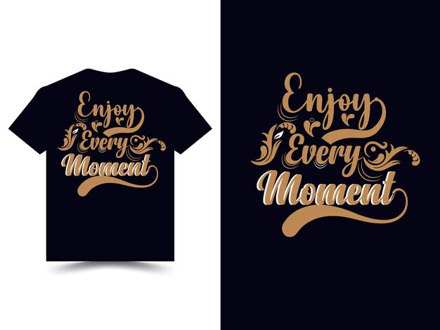 Vector moderno estiloso tipografía diseño de camiseta