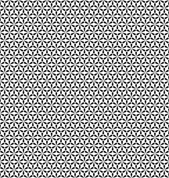 Vector moderno de patrones sin fisuras flor blanco y negro impresión textil textura abstracta de fondo