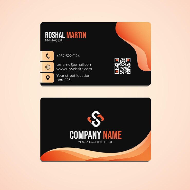 Vector moderno plantilla de tarjeta de visita creativa y limpia