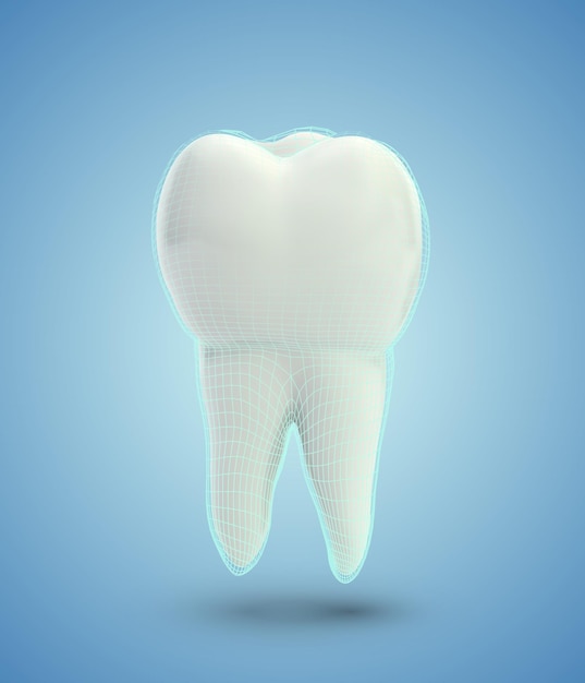 Vector molar diente belleza y salud limpieza dental y cuidado personal