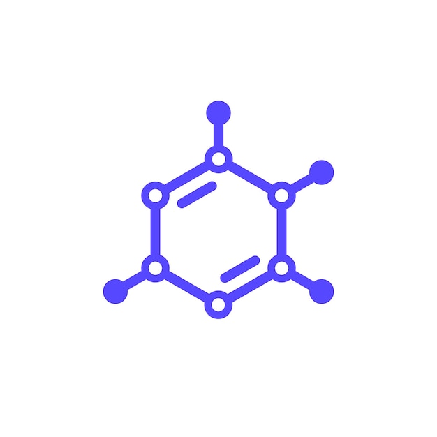 Vector de molécula de monómero de icono de polímero