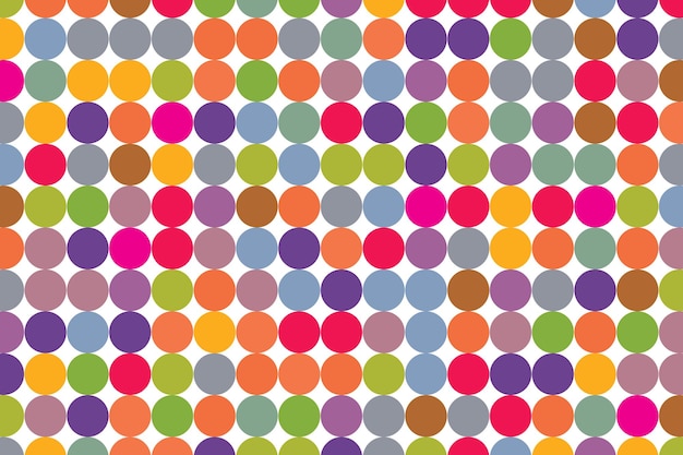 Vector de mosaico de círculo colorido