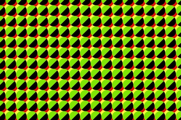 Vector de mosaico de semicírculo diagonal multicolor