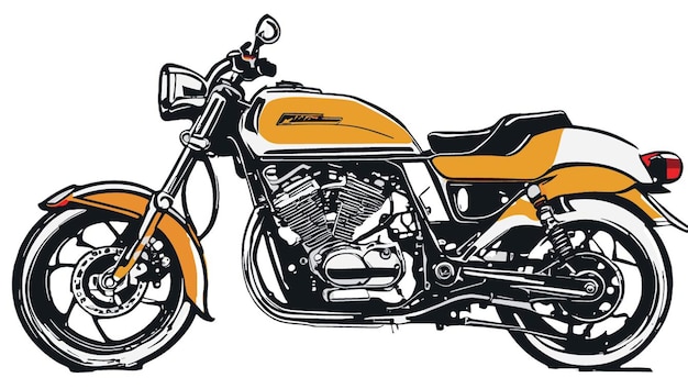 Vector de una motocicleta personalizada