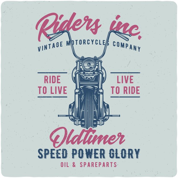 Vector motocicleta de la vendimia
