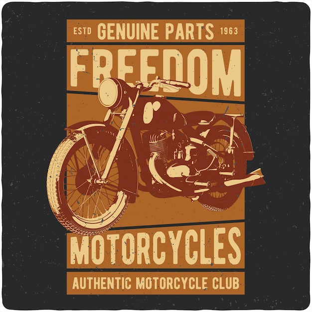 Vector motocicleta de la vendimia