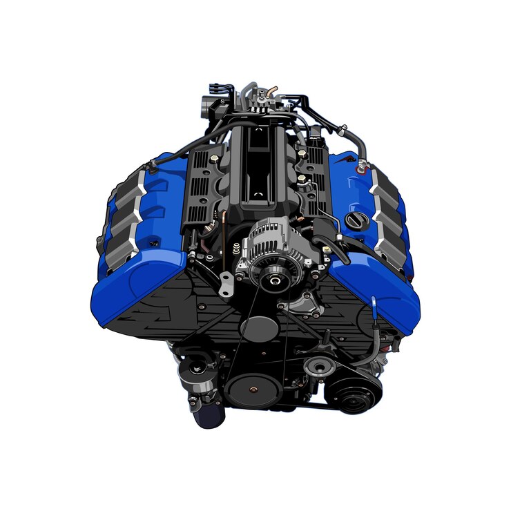 vector de motor de coche