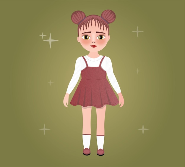 Vector de muchachas