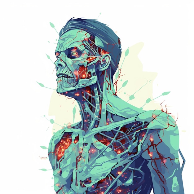 Vector vector de muertos vivientes zombie