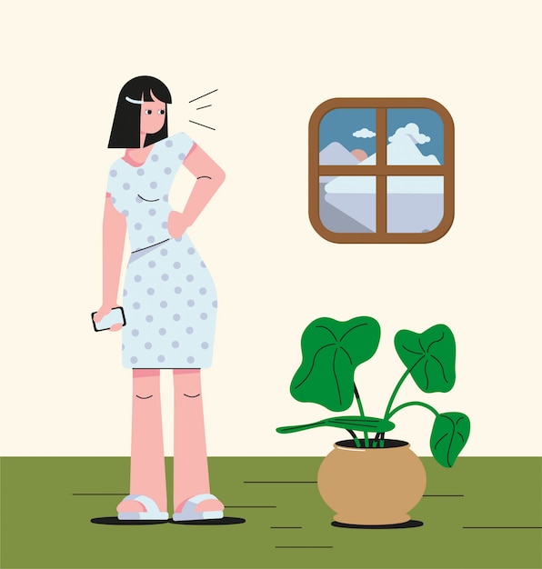 vector de mujer de moda
