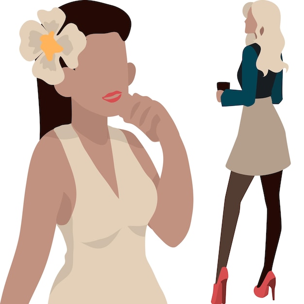 Vector de mujeres influyentes
