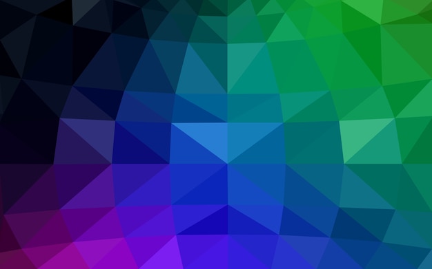 Vector multicolor oscuro Fondo de cristal poli baja