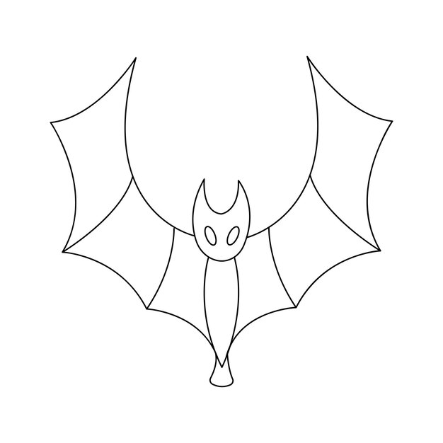 Vector vector de murciélago aislado sobre fondo blanco. feliz vector de halloween aislado sobre fondo blanco.