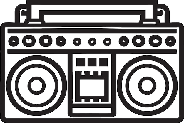 Vector de música clásica de los años 80