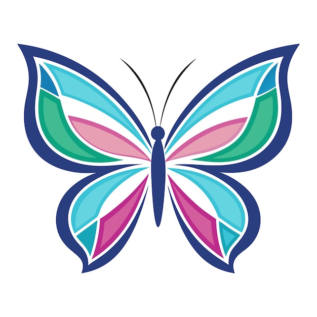 Vector muy hermosa mariposa