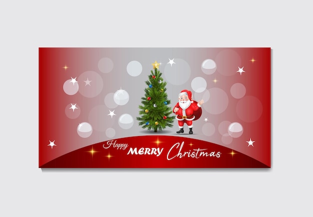Vector muy hermosa plantilla de tarjetas de Feliz Navidad
