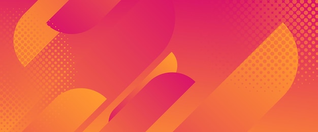 Vector naranja y rojo abstracto simple gradiente formas geométricas pancarta para diseño de portada libro diseño cartel portada CD volante fondo de sitio web o publicidad