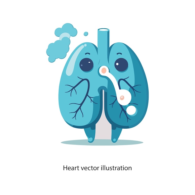 vector natural buena vida corazón saludable