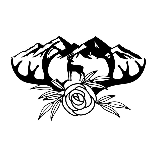 vector naturaleza y emblema del parque