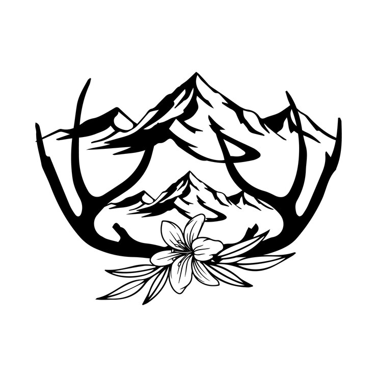 Vector vector naturaleza y emblema del parque