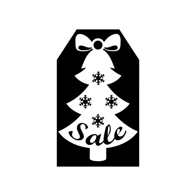 Vector vector de navidad en blanco y negro editable adecuado para diseño e ilustración en evento de navidad