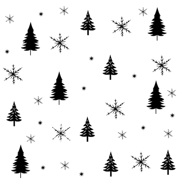 Vector de Navidad y feliz año nuevo de fondo con diseño de patrón de estilo retro