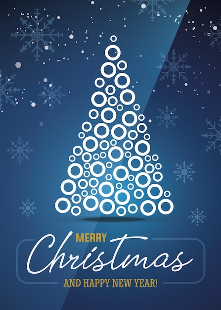 Vector Navidad tarjeta de felicitación de año nuevo21