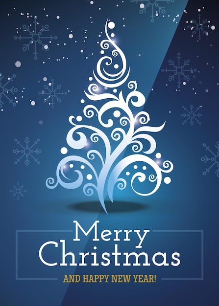 Vector Navidad tarjeta de felicitación de año nuevo30