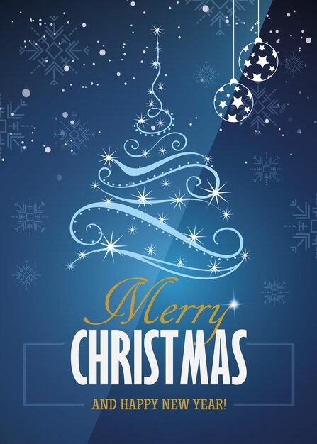 Vector Navidad tarjeta de felicitación de año nuevo31