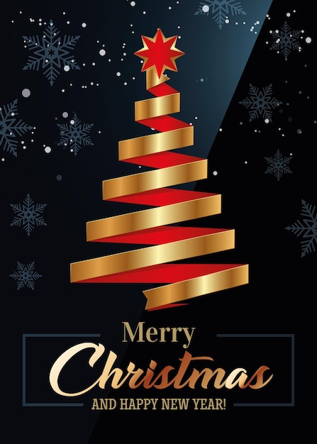 Vector Navidad tarjeta de felicitación de año nuevo3