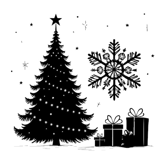 El vector de la Navidad