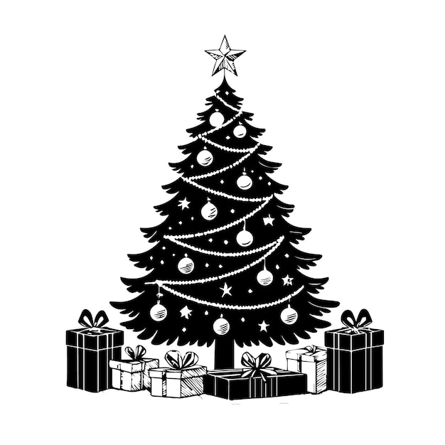 El vector de la Navidad