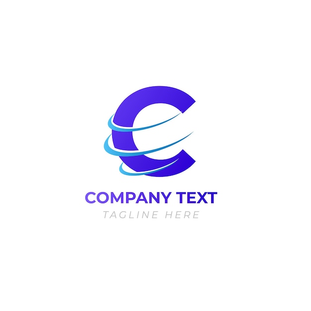 Vector de negocio profesional del logotipo de la onda C