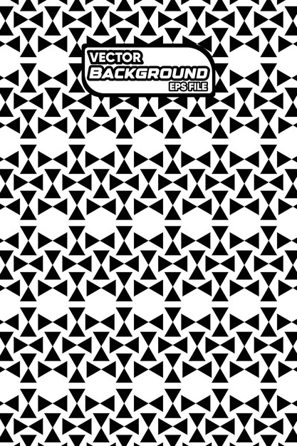 Vector negro y blanco patrón abstracto sin costuras fondo diseño gráfico ornamental en escala de gris