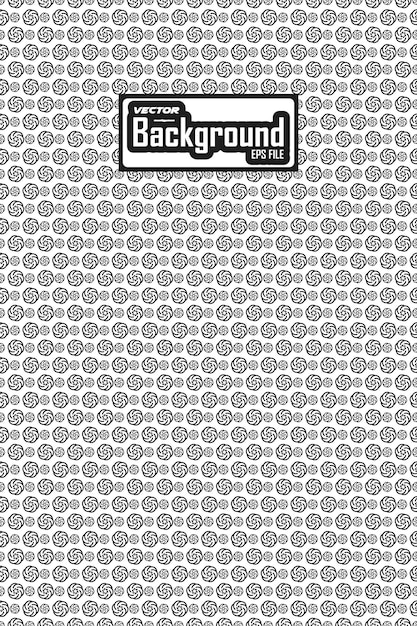 Vector negro y blanco patrón abstracto sin costuras fondo diseño gráfico ornamental en escala de gris