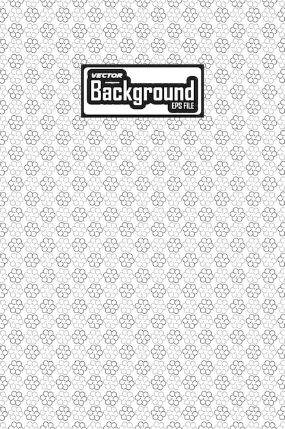 Vector negro y blanco patrón abstracto sin costuras fondo diseño gráfico ornamental en escala de gris