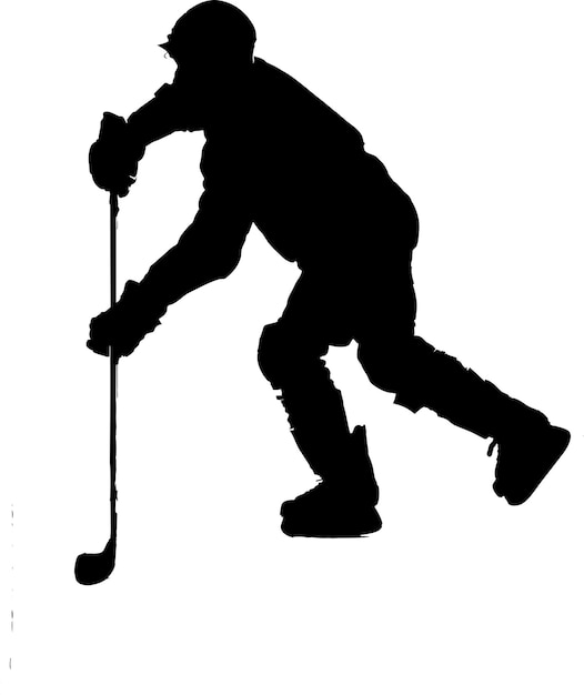 Vector negro de hockey