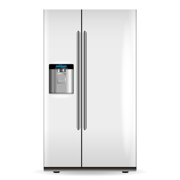 Vector nevera blanca