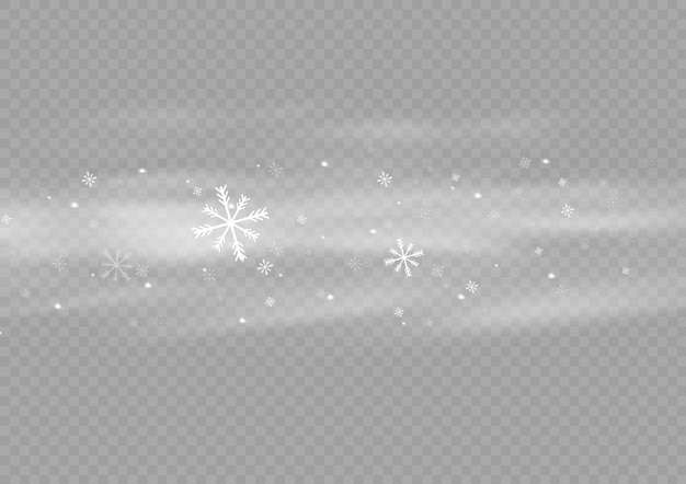 Vector vector de niebla de invierno de elemento decorativo degradado blanco nieve y viento