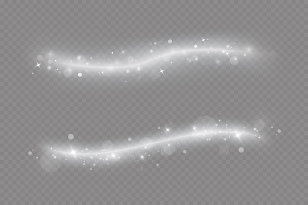 Vector de nieve y viento sobre un fondo transparente Invierno y nieve