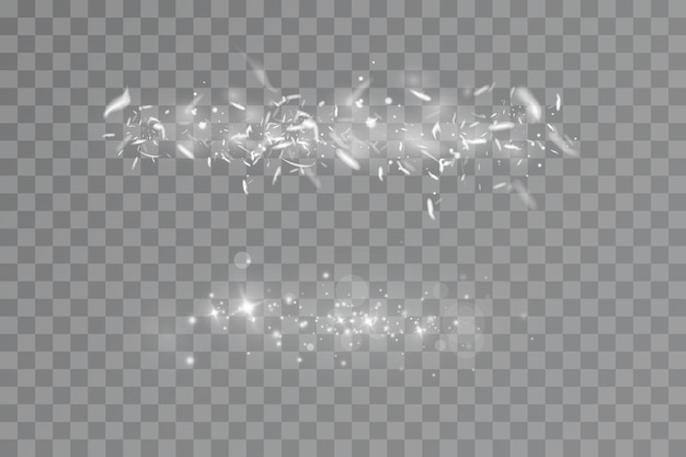Vector de nieve y viento sobre un fondo transparente Invierno y nieve