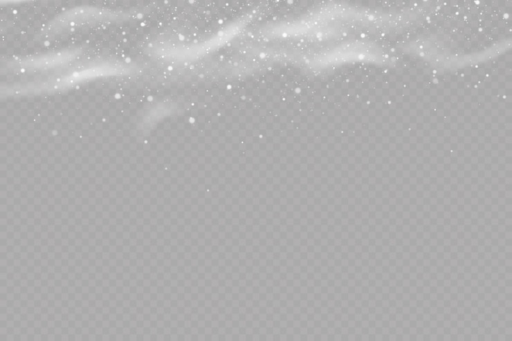 Vector vector de nieve y viento sobre un fondo transparente invierno y nieve