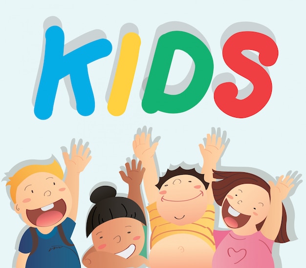 Vector de los niños