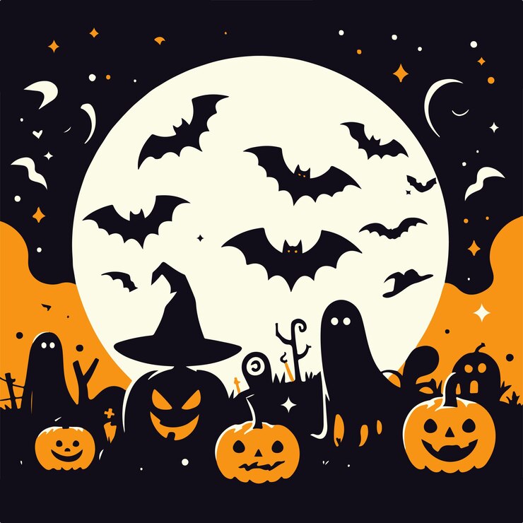 Vector de la noche de Halloween