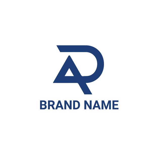 Vector de nombre inicial simple Vector de logotipo en un eps