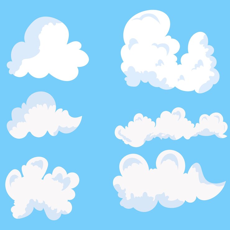 Vector vector de nube editable gratis