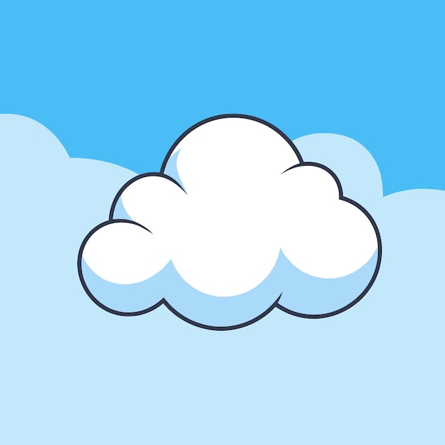 Vector de las nubes