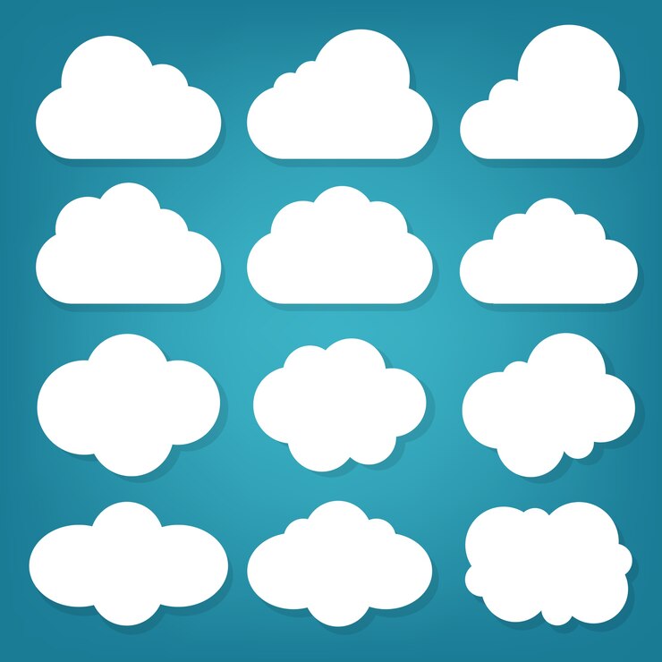 Vector vector de las nubes
