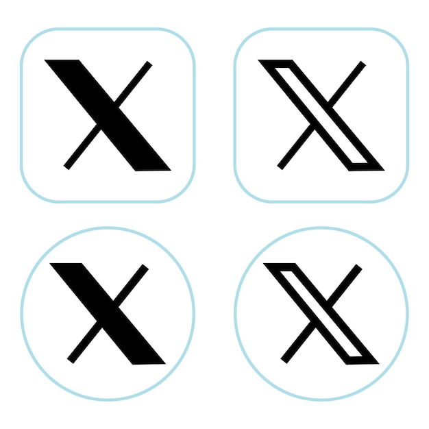 vector nuevo 2023 twitter logo x diseño de icono