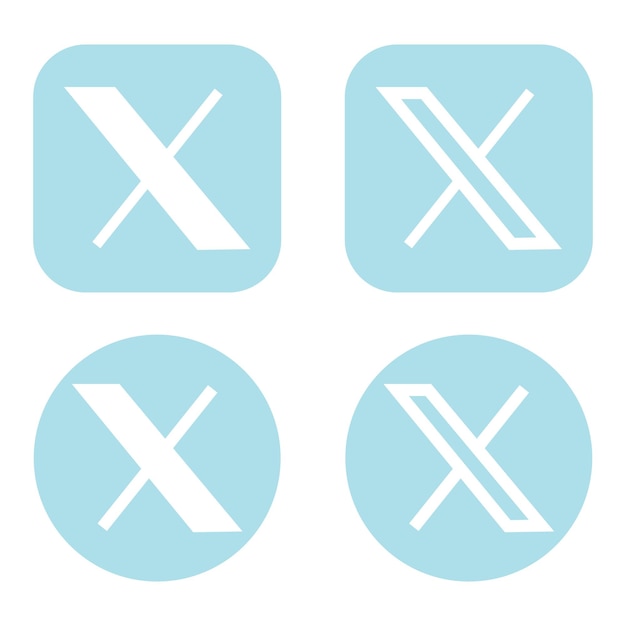 vector nuevo 2023 twitter logo x diseño de icono